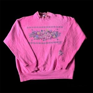 Pink Vintage Grandma Pullover (M)